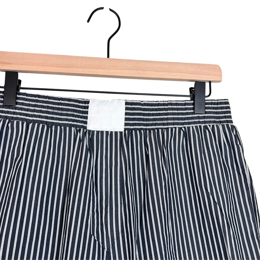 Lioness Navy Blue White Striped Elastic Waist Pajama Pants Small - Picture 2 of 11